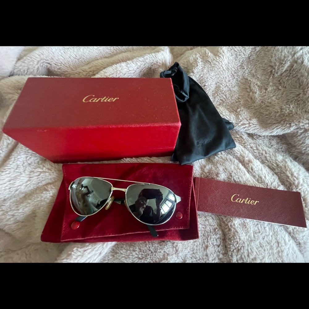 Cartier Santos Dumont Aviator Sunglasses